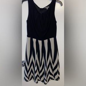 Black/Tan Sleeveless Dress Size 10